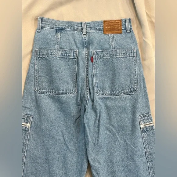 Levi’s High Loose Ample Haut Women’s Blue Jeans - Size 27 - Picture 11 of 14
